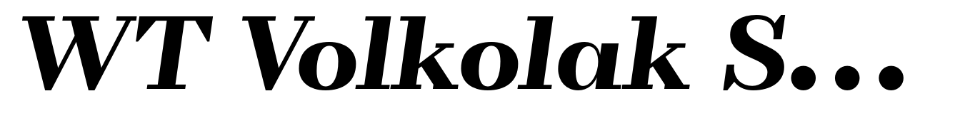 WT Volkolak Serif Text Black Italic